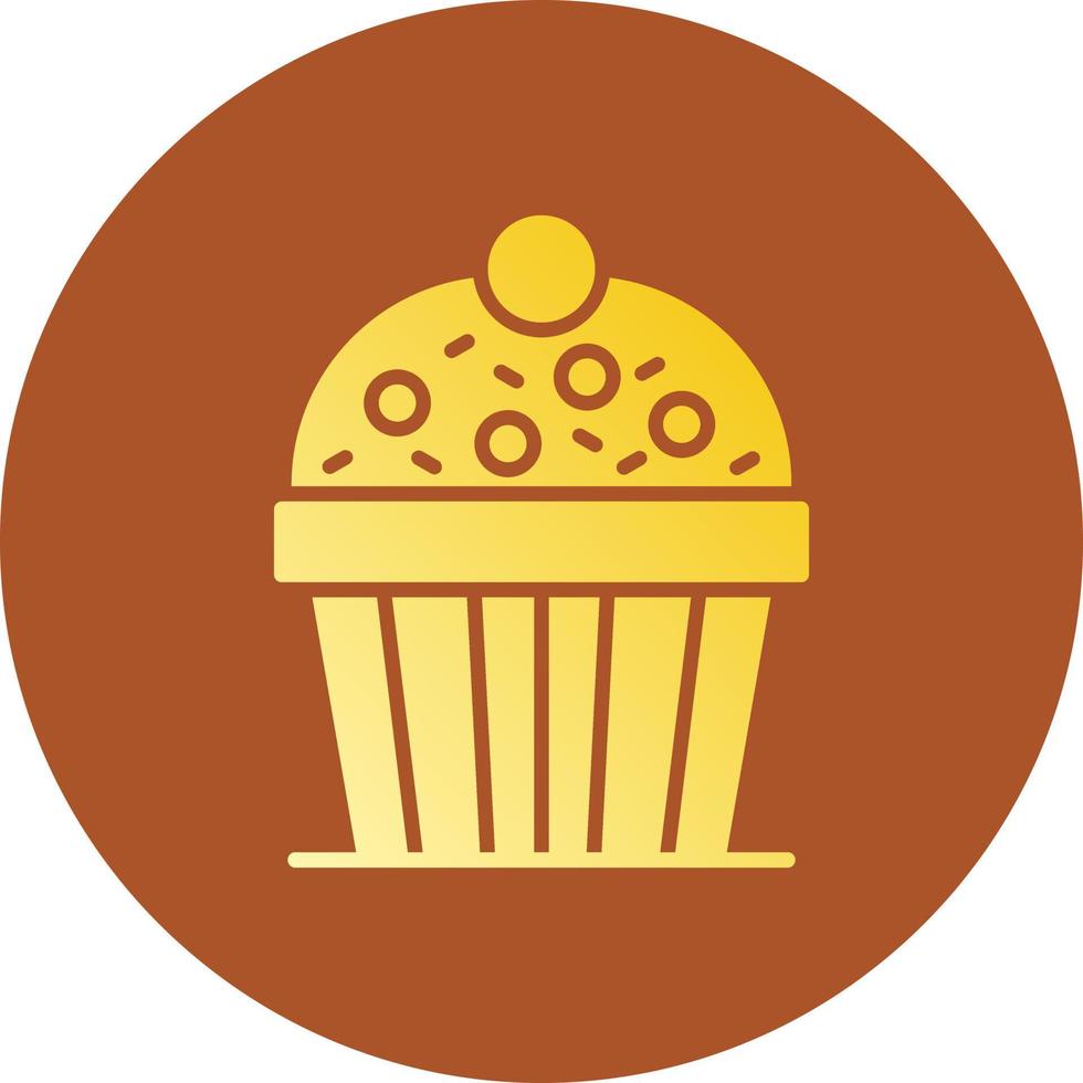 diseño de icono creativo de cupcake vector