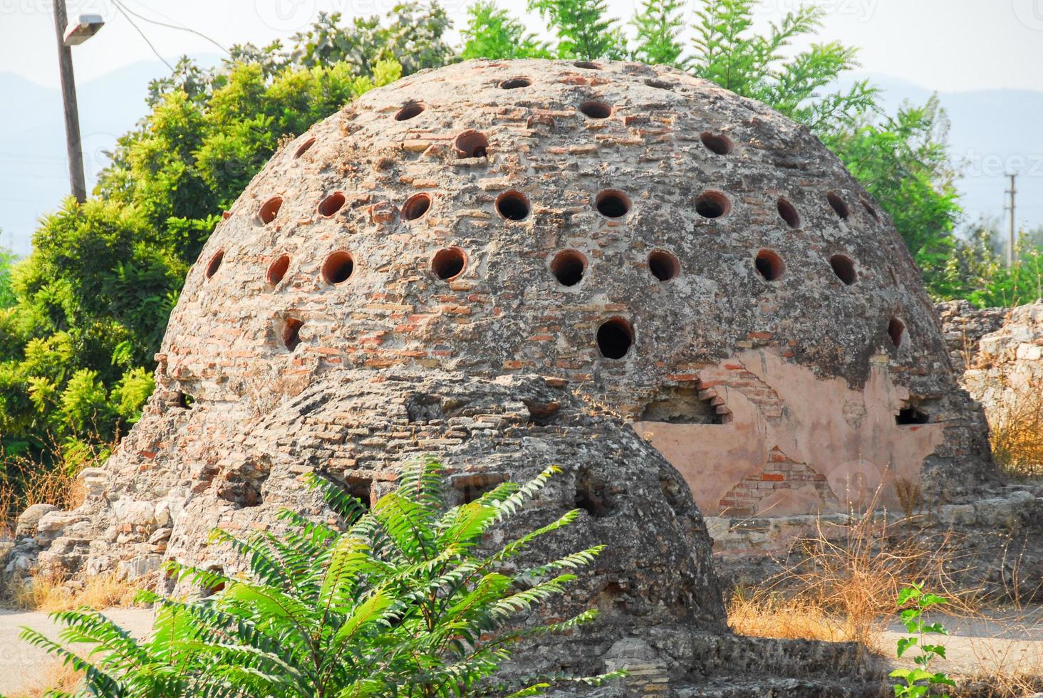 Isa Bey bathhouse from 1372 in Selcuk, Izmir, Turkey. photo