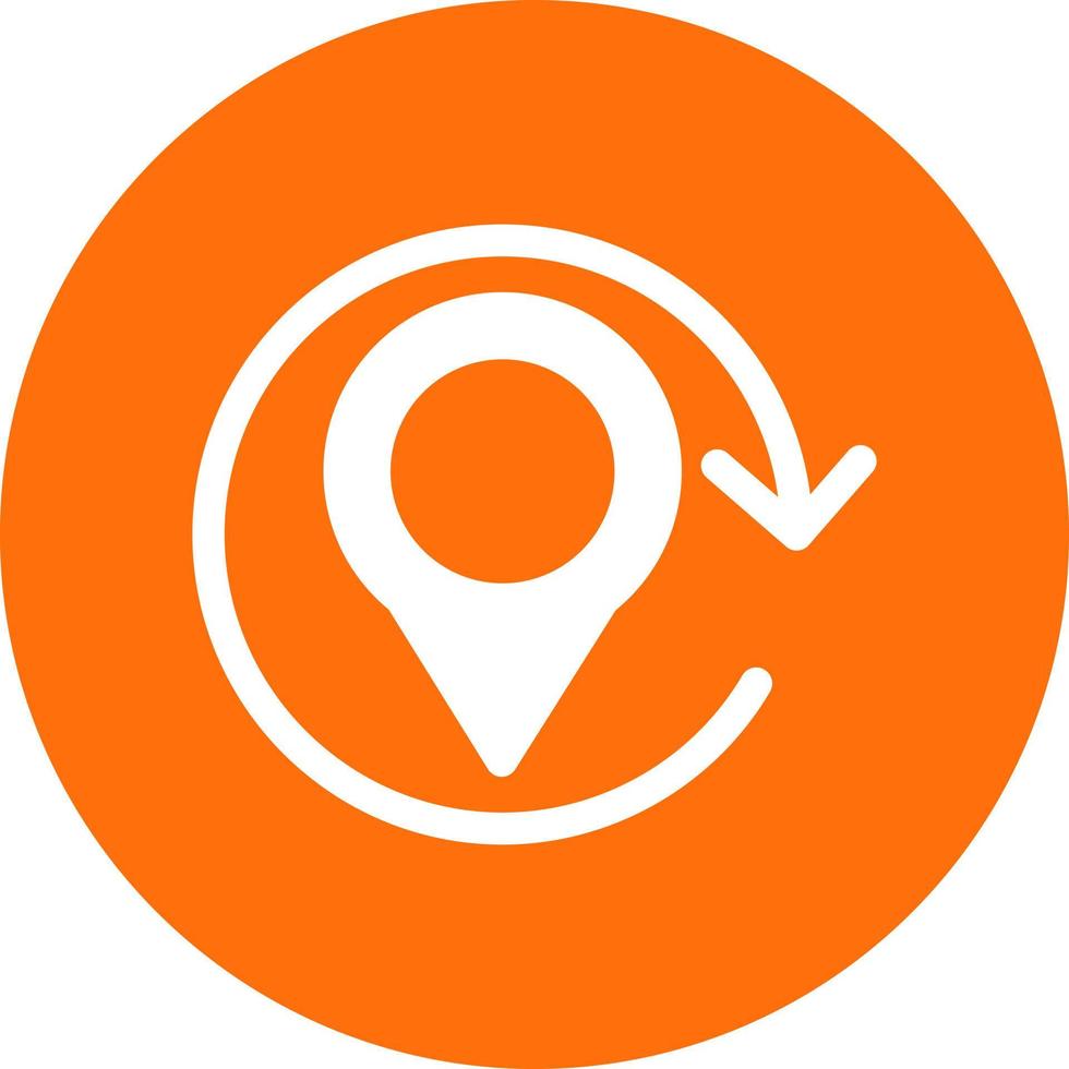 Refresh Location Vector Icon Design