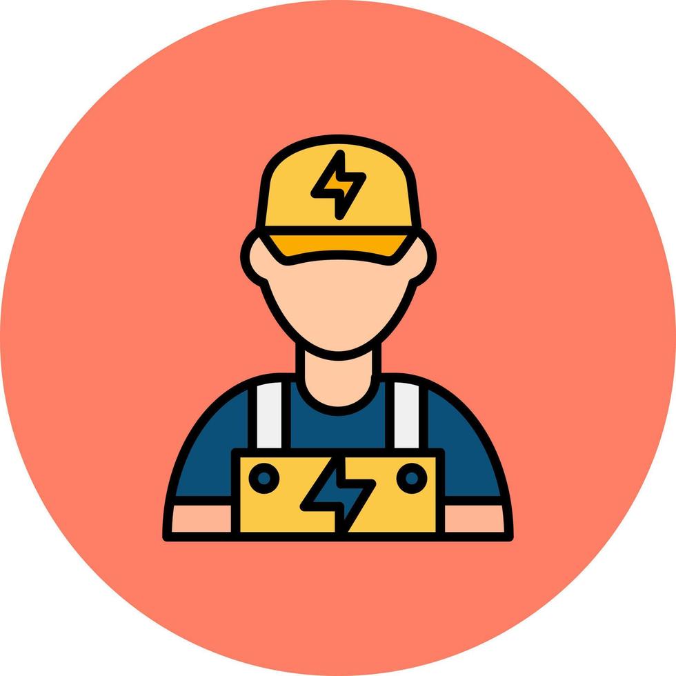 Electrician Creative Icon Design vector