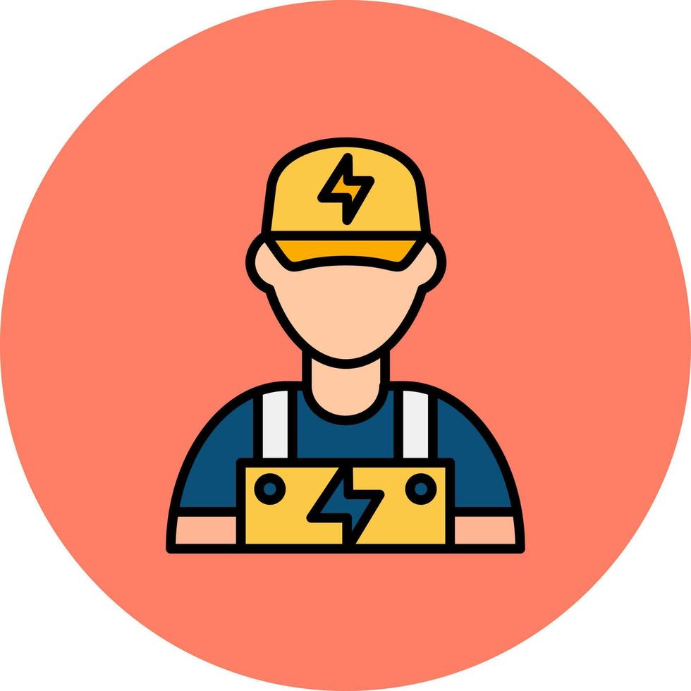 Electrician Creative Icon Design vector