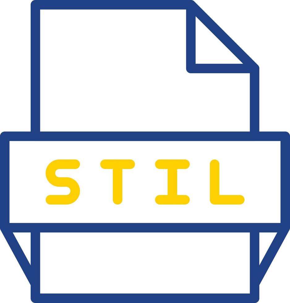 Stil File Format Icon vector