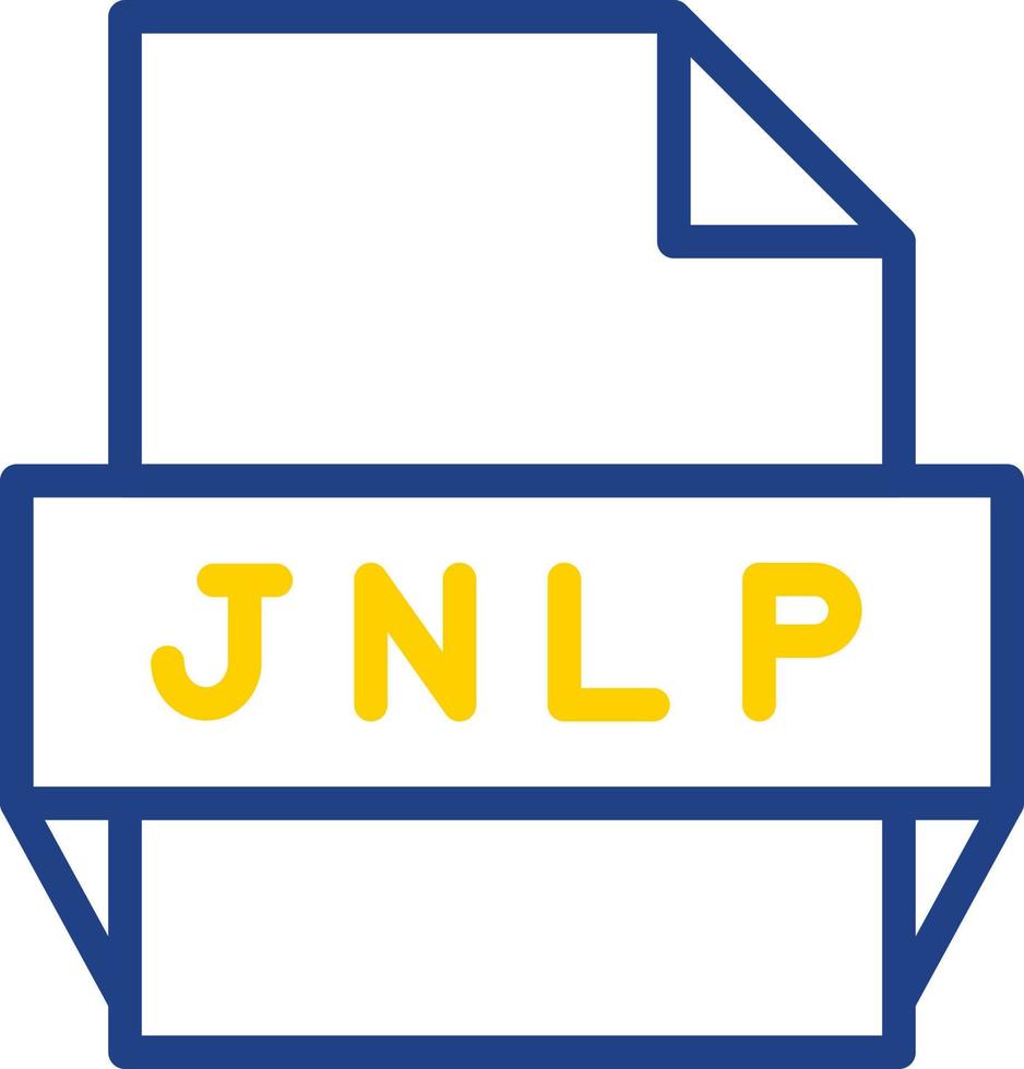Jnlp File Format Icon vector
