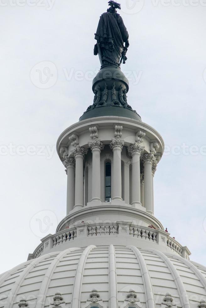 US Capitol Building in Winter - Washington DC United States photo