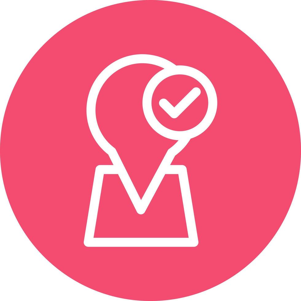 Arrived Destination Vector Icon Design