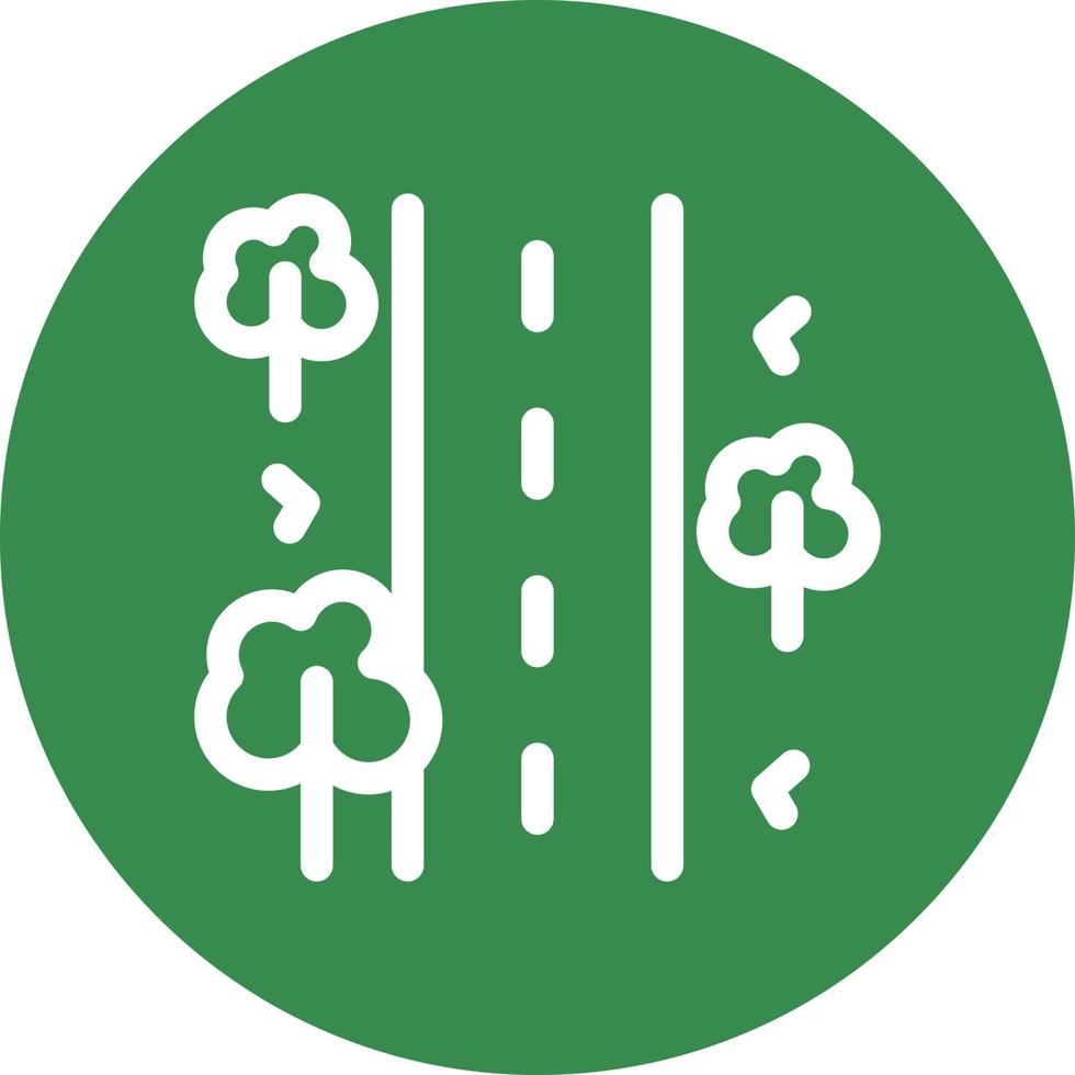 Unsealed Road Vector Icon Design