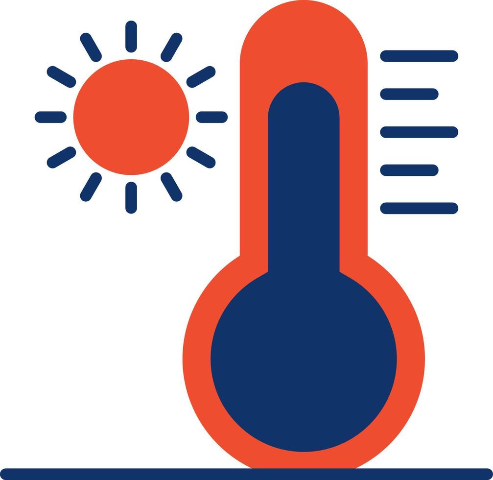 High Temperature Creative Icon Design vector