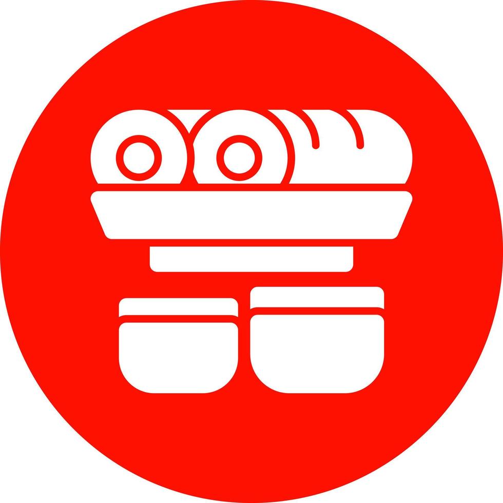 Spring Rolls Vector Icon Design