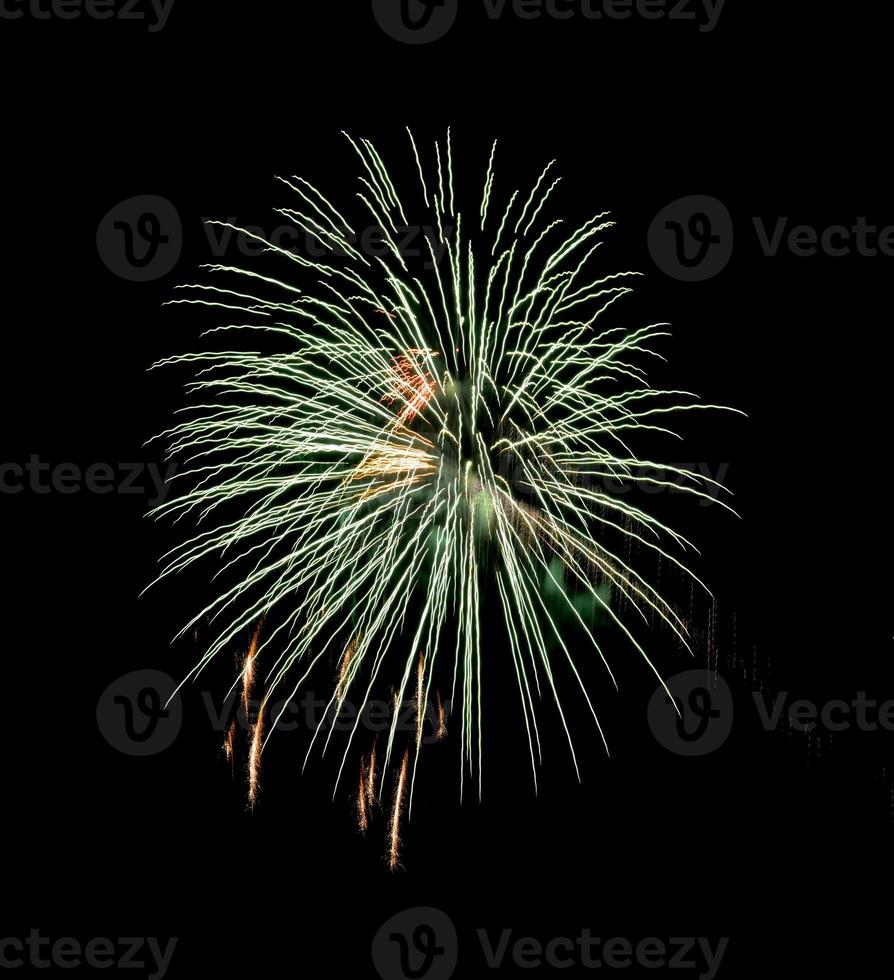 fuegos artificiales de la playa de coney island foto