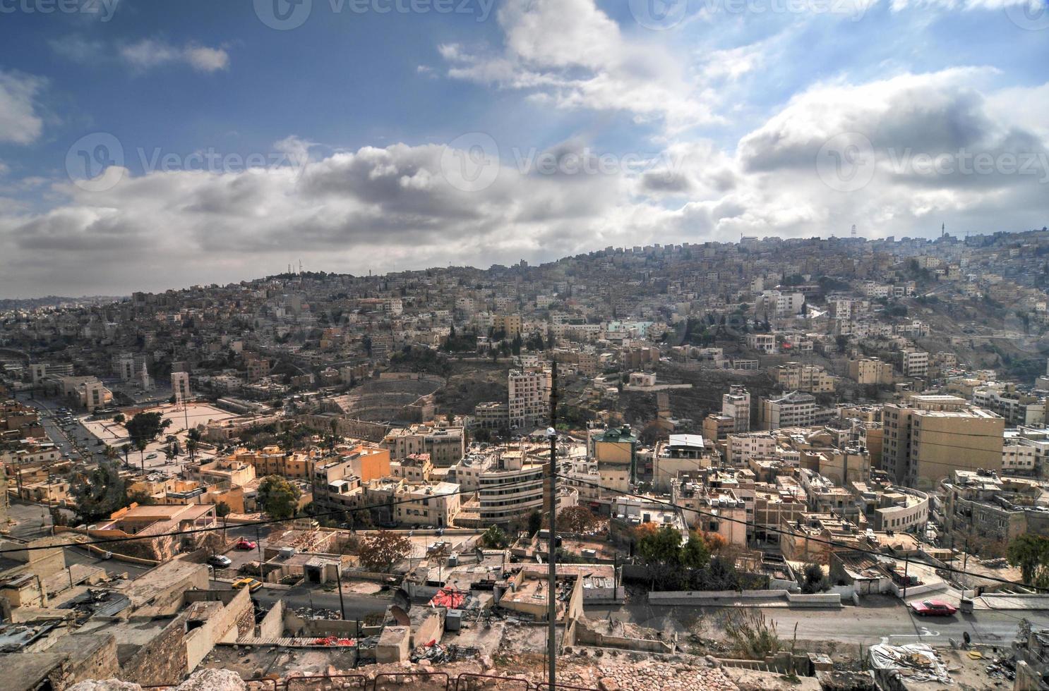 View of Amman, Jordan from the Citadel photo
