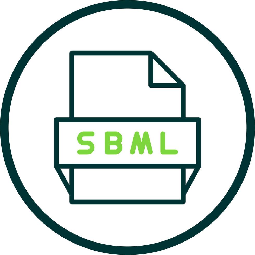 Sbml File Format Icon vector