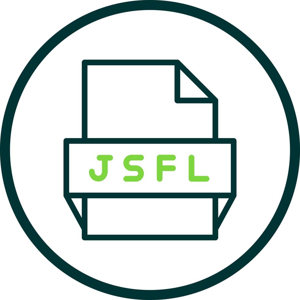 Jsfl File Format Icon vector