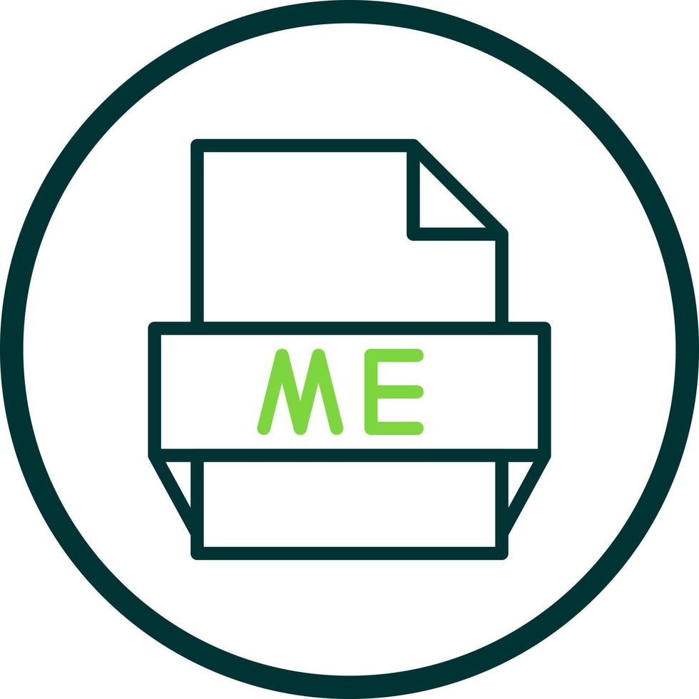 Me File Format Icon vector