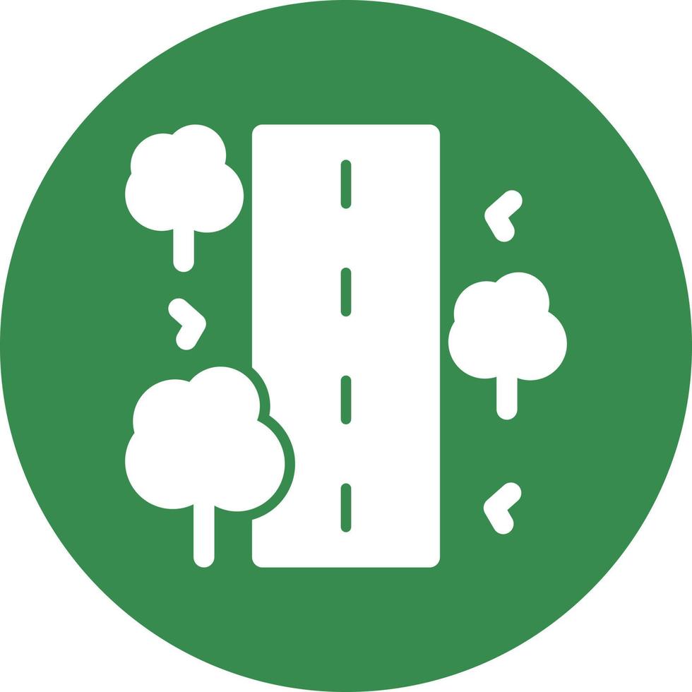 Unsealed Road Vector Icon Design