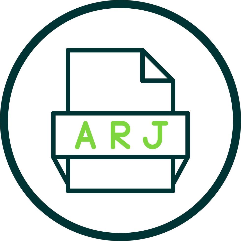 Arj File Format Icon 15991805 Vector Art at Vecteezy