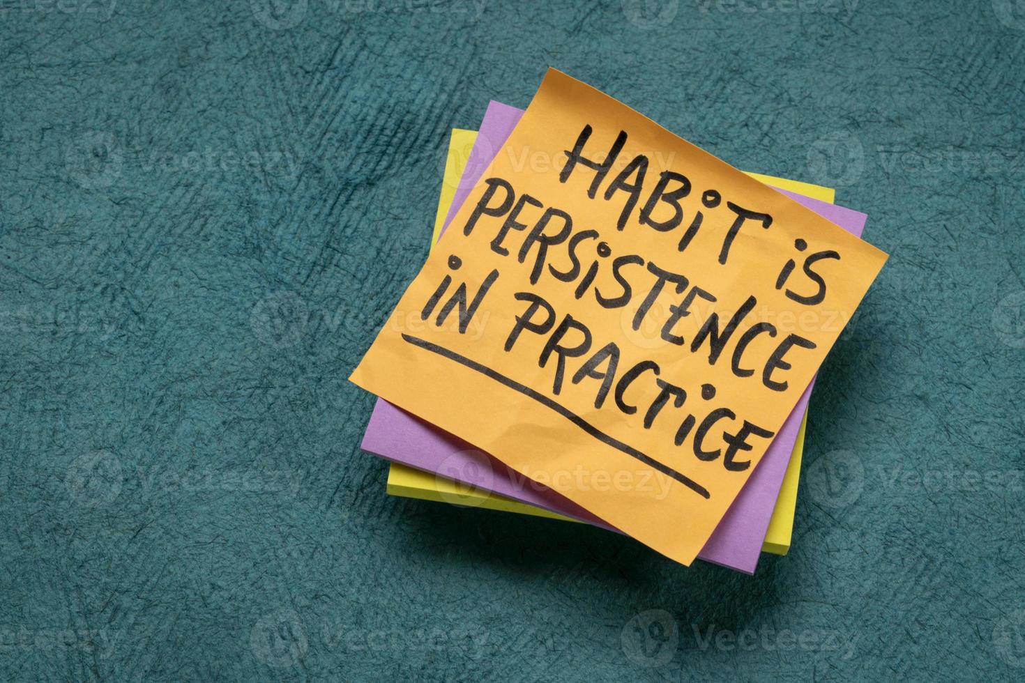 habit is a persistence in practice photo