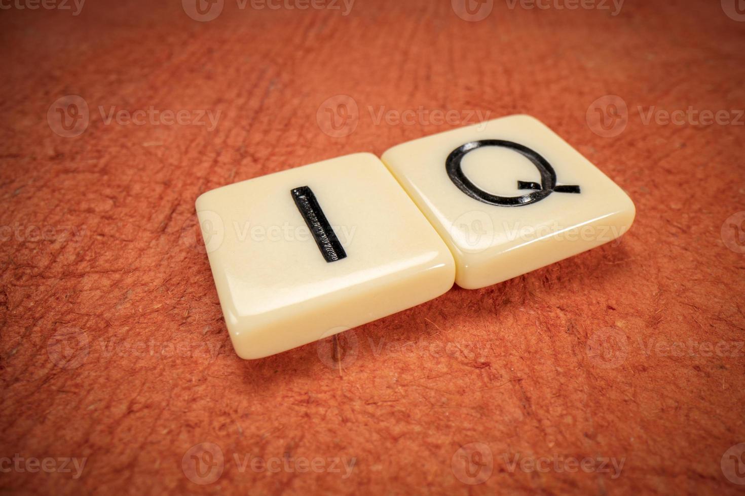 IQ intelligence quotient symbol photo