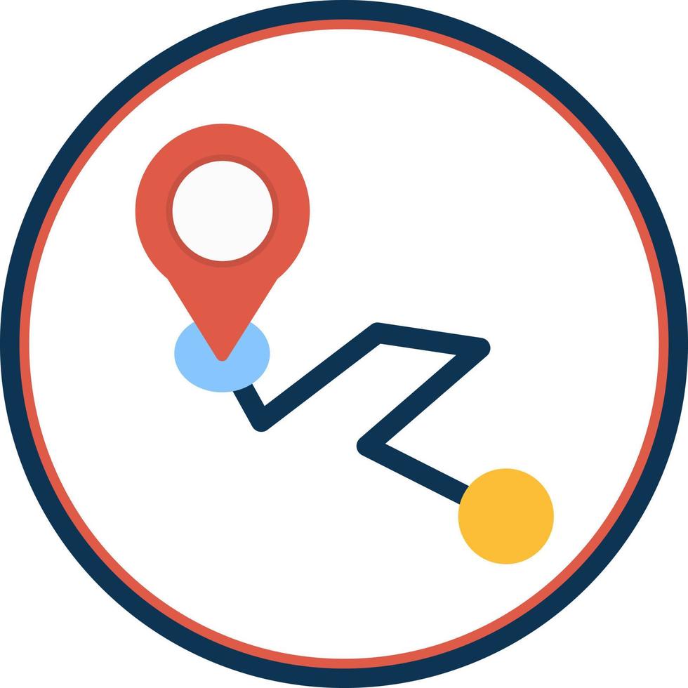 Point Destination Vector Icon Design