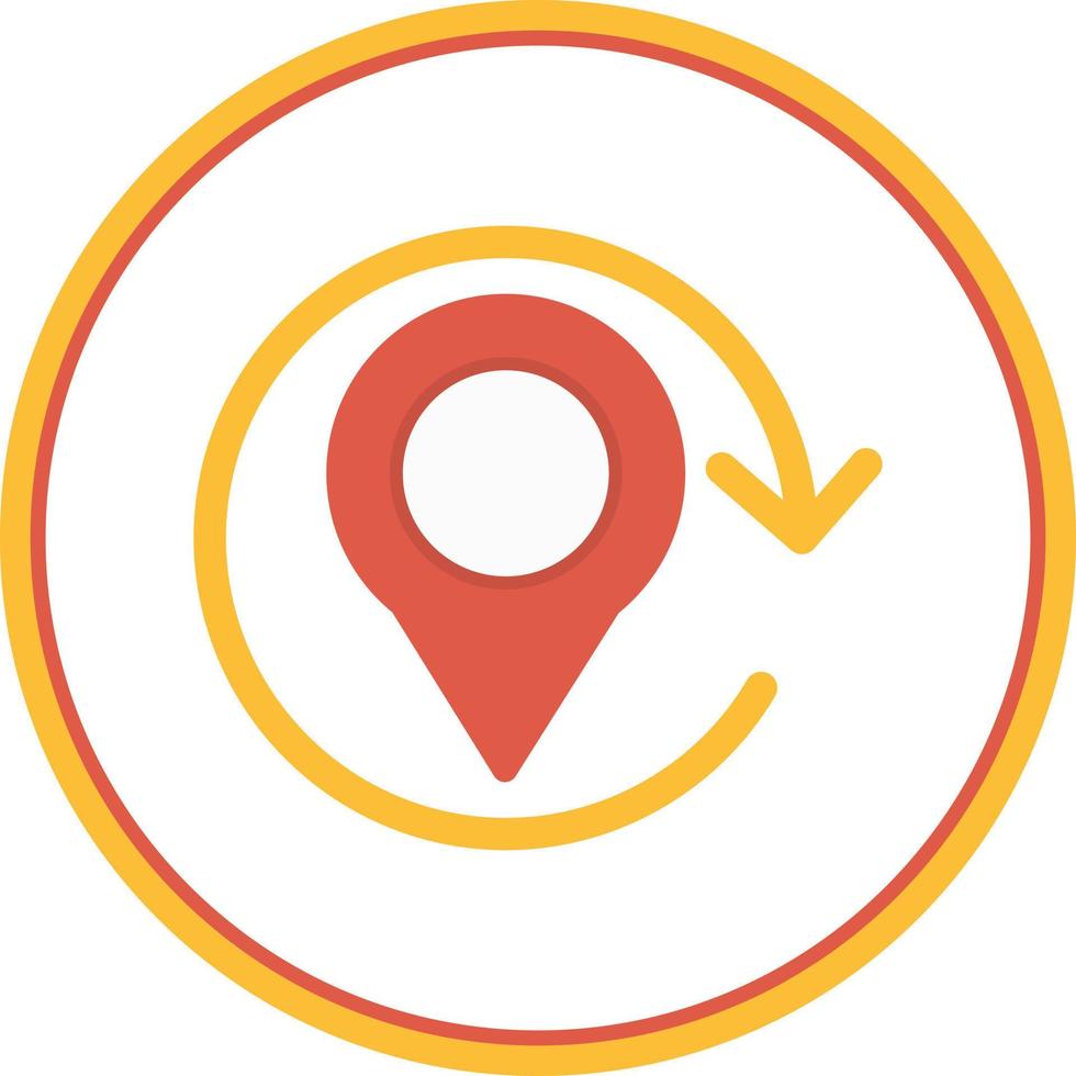 Refresh Location Vector Icon Design