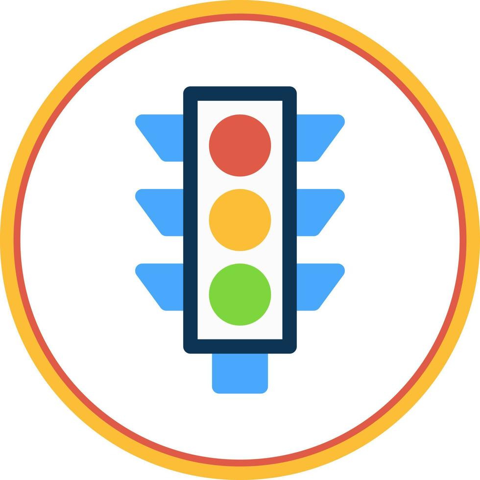Traffic Light Vector Icon Design