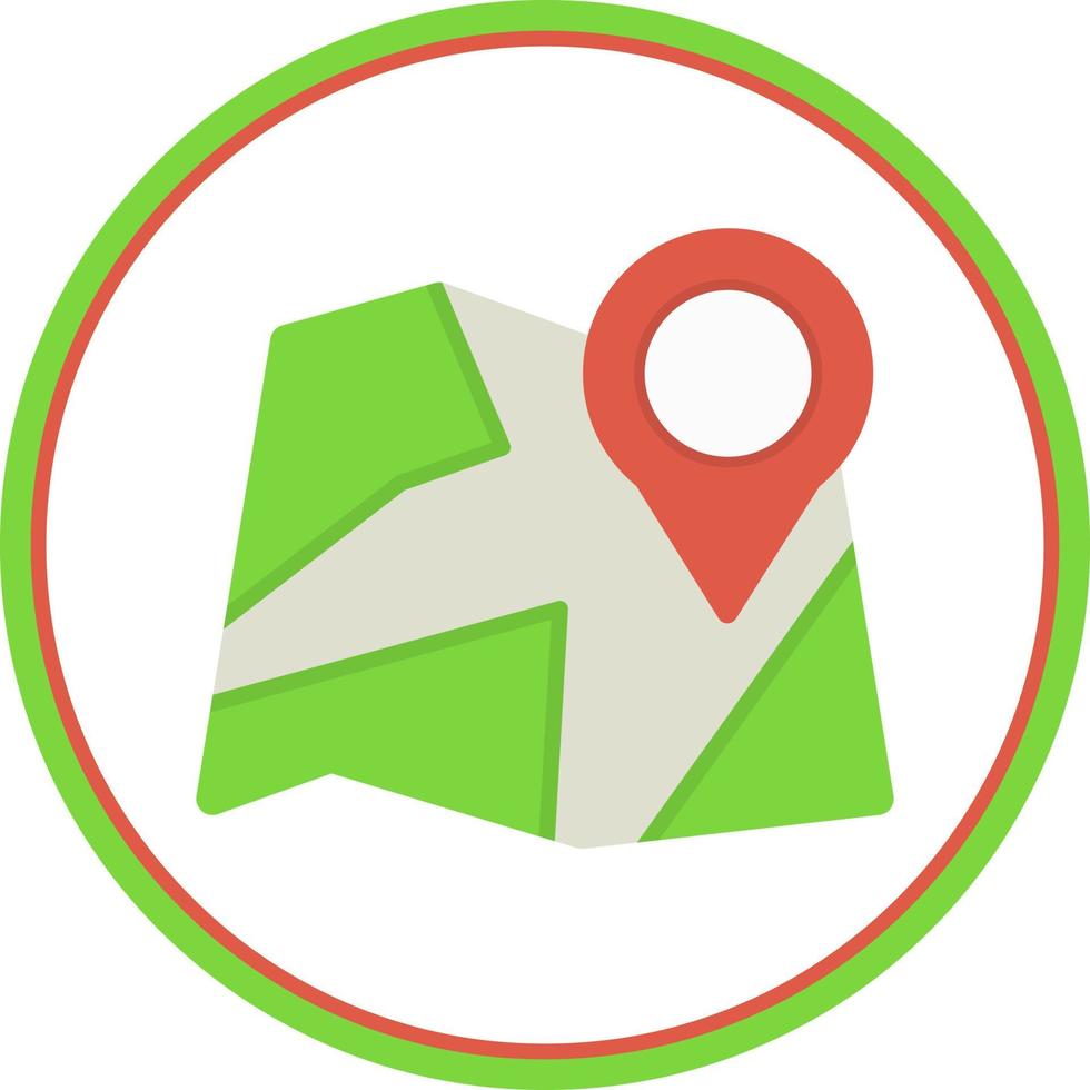 Paper Map Vector Icon Design