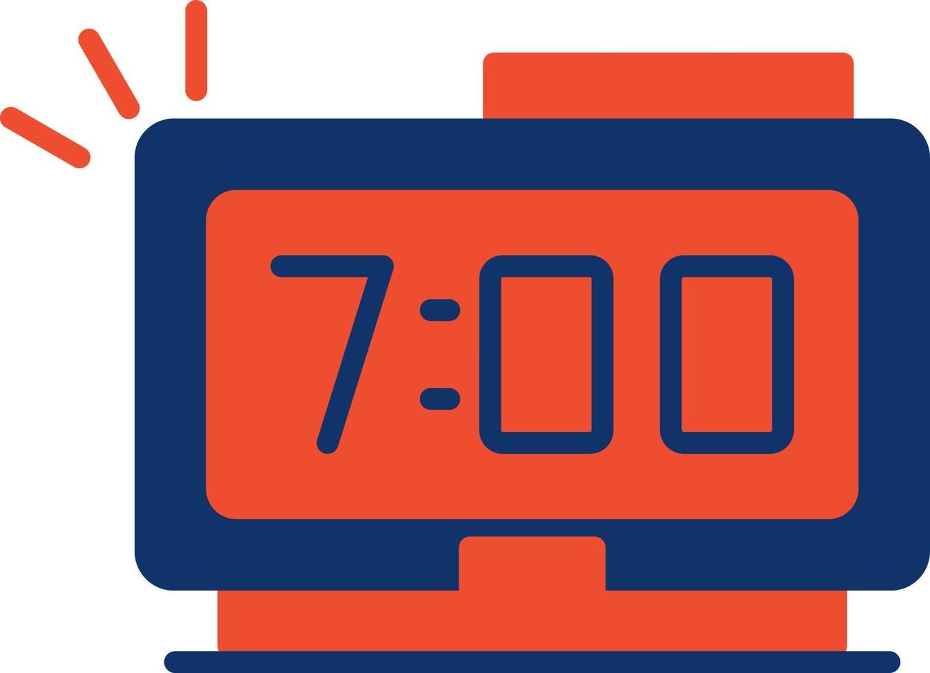 Digital Clock Creative Icon Design vector
