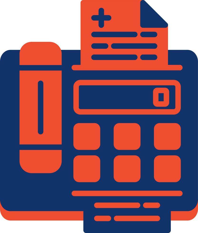 Fax Machine Creative Icon Design vector