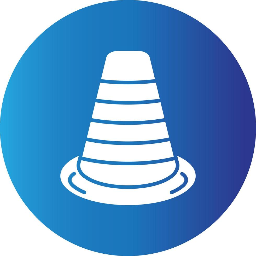 Traffic Cone Creative Icon vector