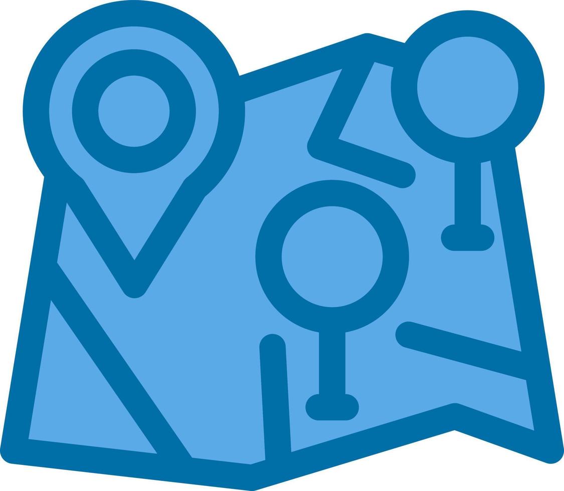 Multiple POIs Vector Icon Design