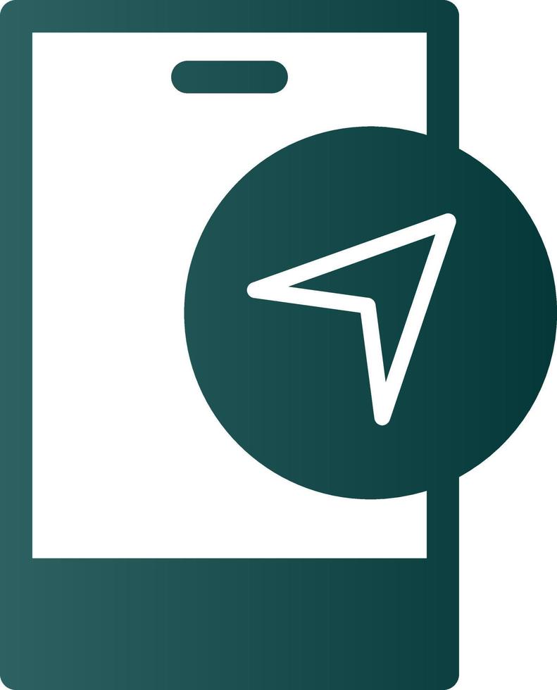 Navigation App Vector Icon Design