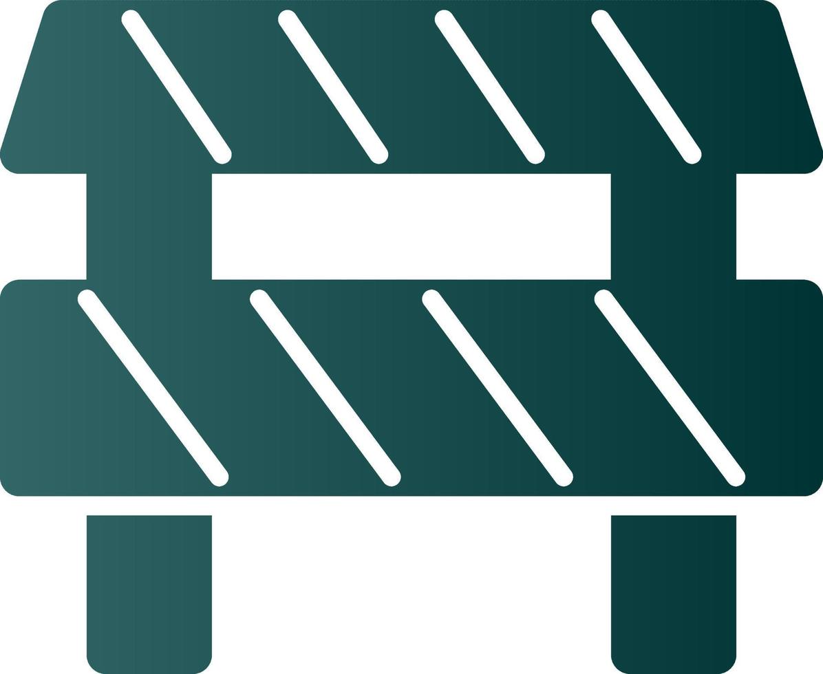 Road Obstruction Vector Icon Design