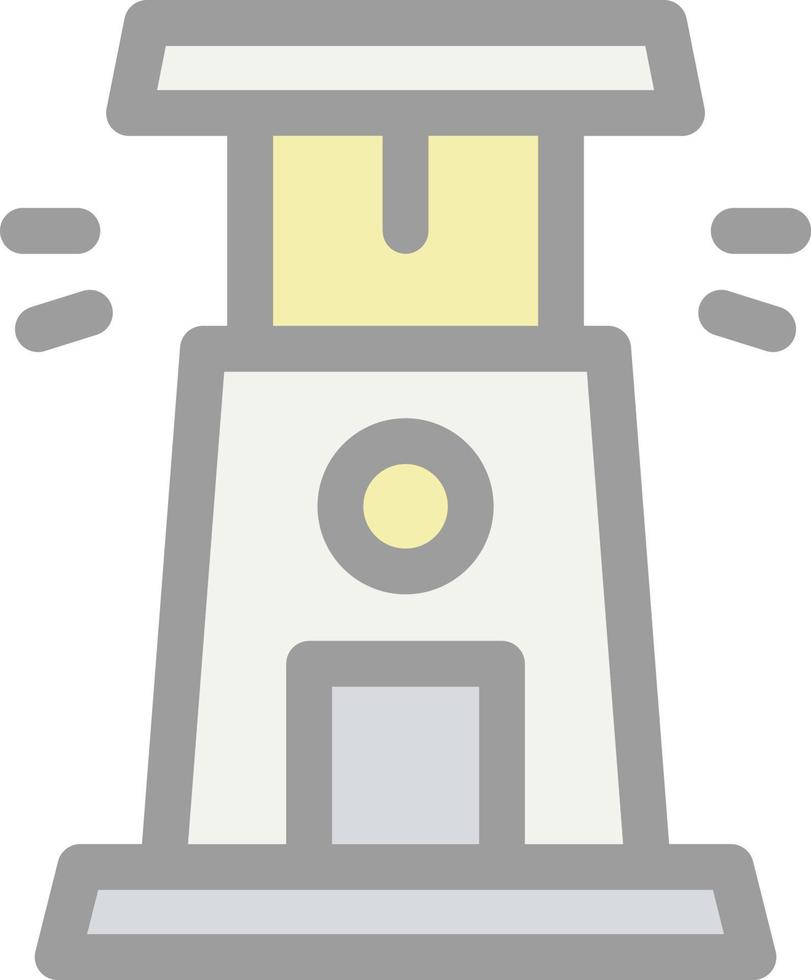 Lighthouse Vector Icon Design