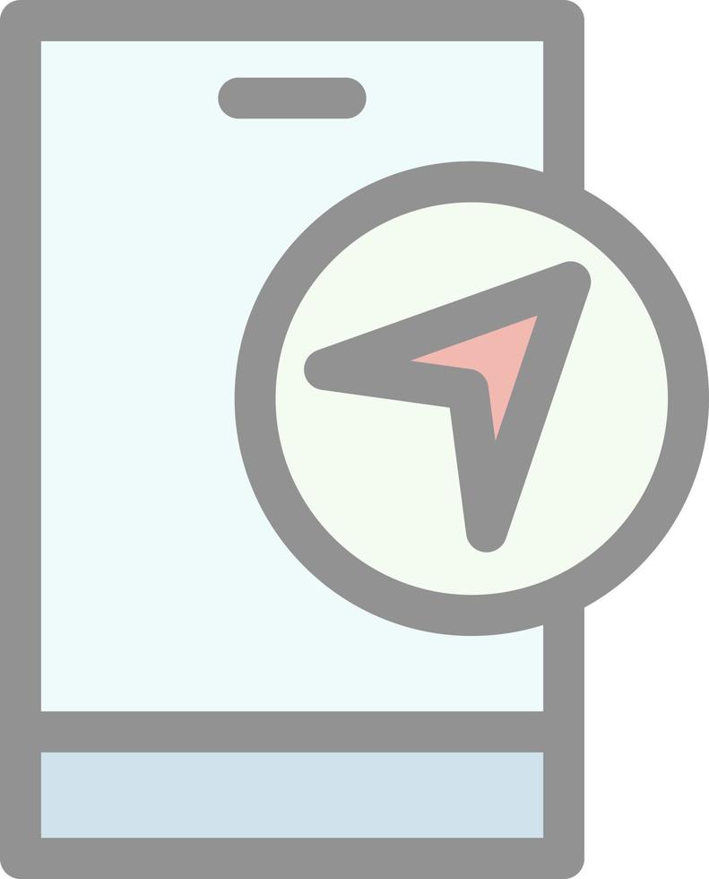 Navigation App Vector Icon Design