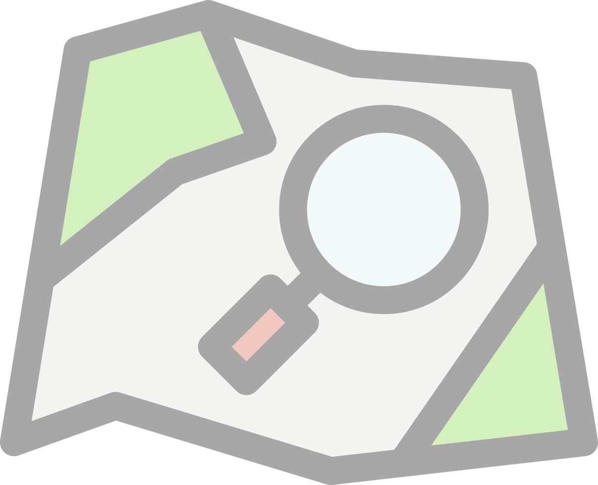 Search Map Vector Icon Design