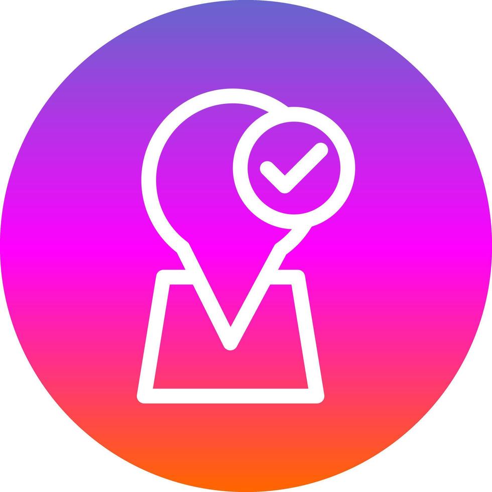 Arrived Destination Vector Icon Design