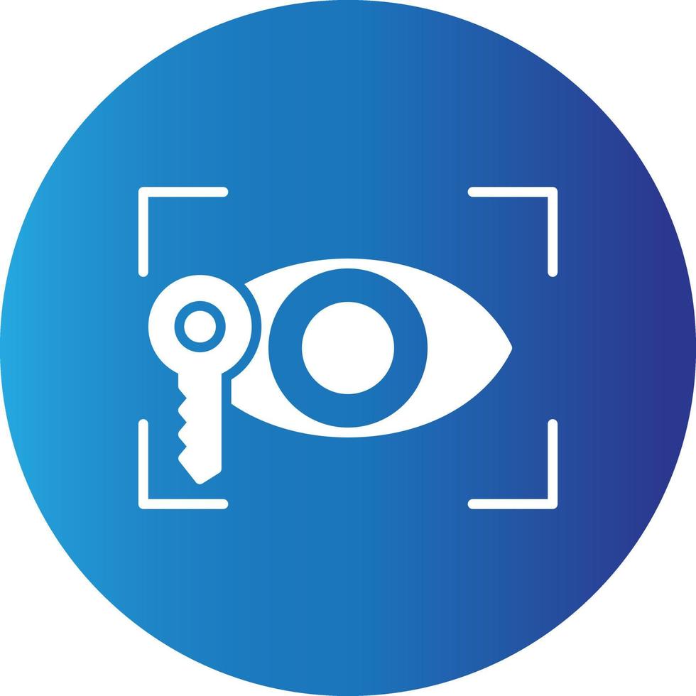 Eye Recognition  Creative Icon vector