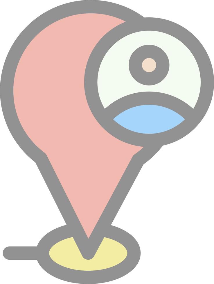 Current Location Vector Icon Design