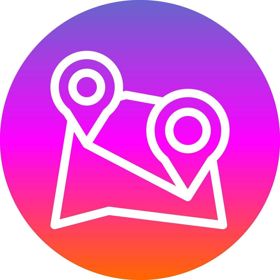 Multiple Destinations Vector Icon Design