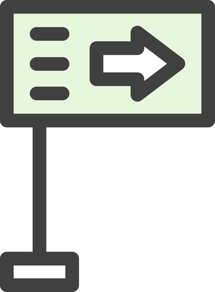 diseño de icono de vector de cartelera de señal de tráfico