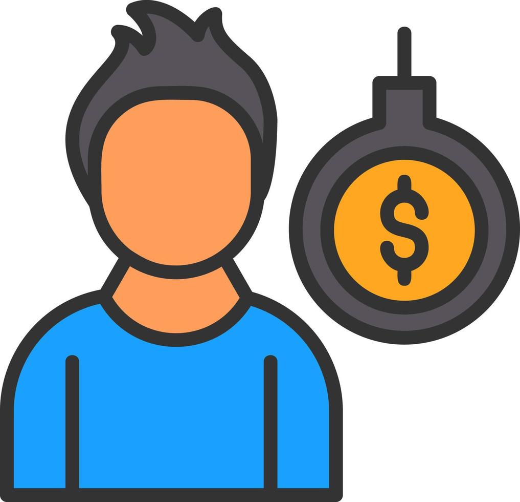 Debt Vector Icon Design