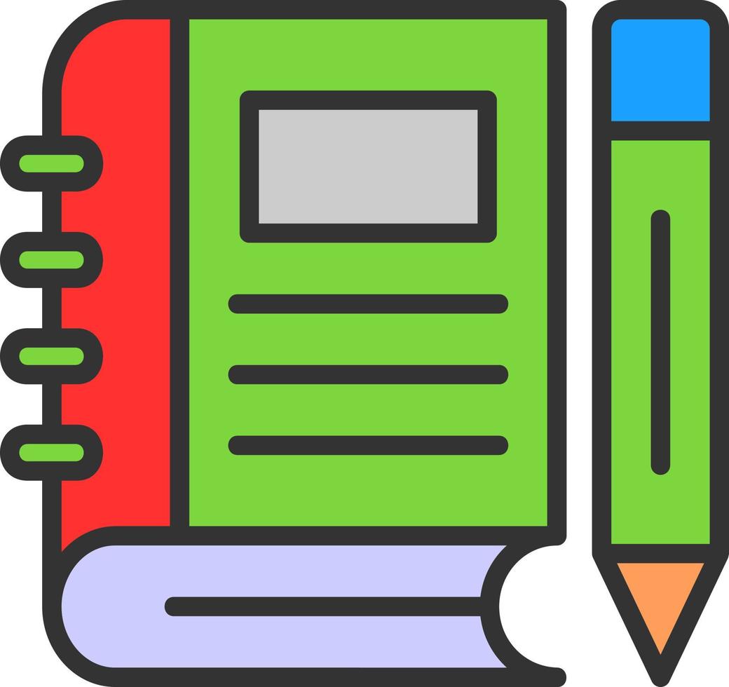 Journal Book Vector Icon Design