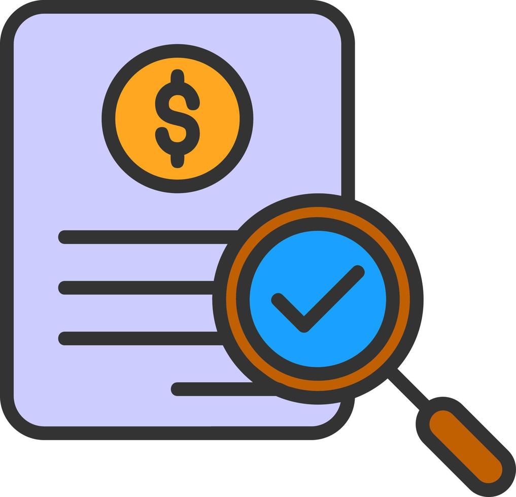 Audit Vector Icon Design
