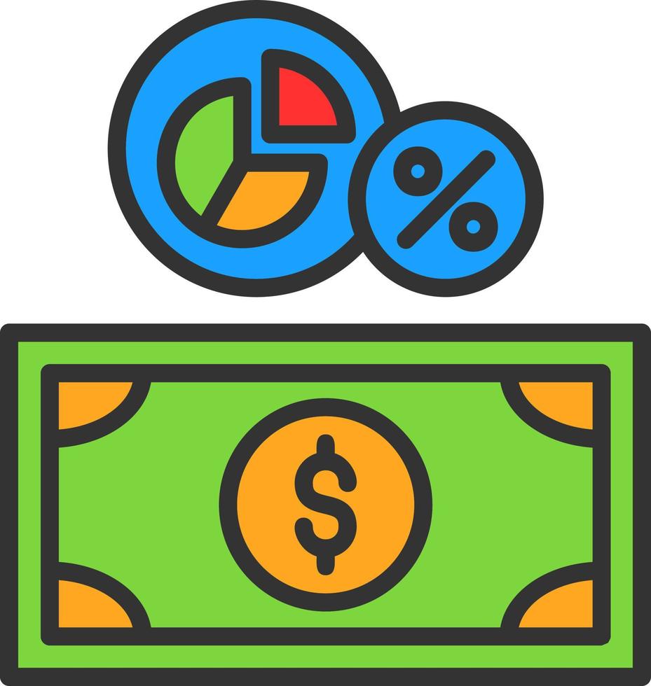 Money Margin Vector Icon Design