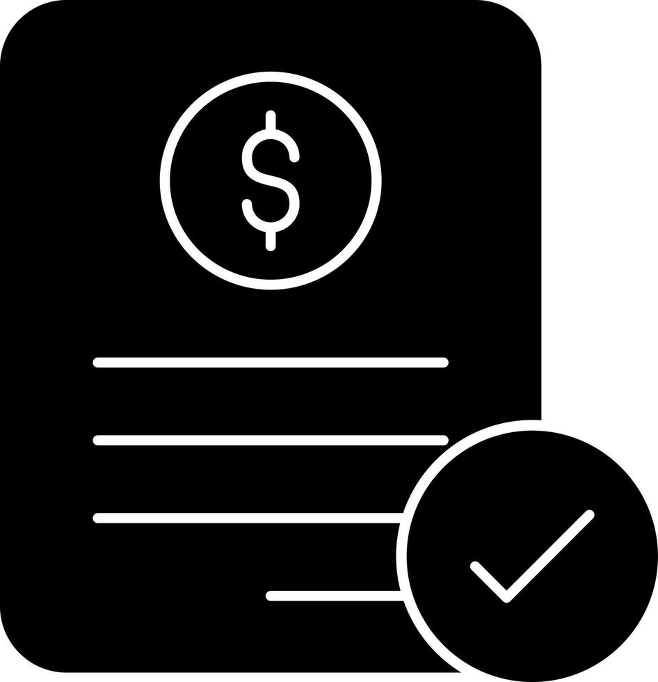 Invoice Vector Icon Design