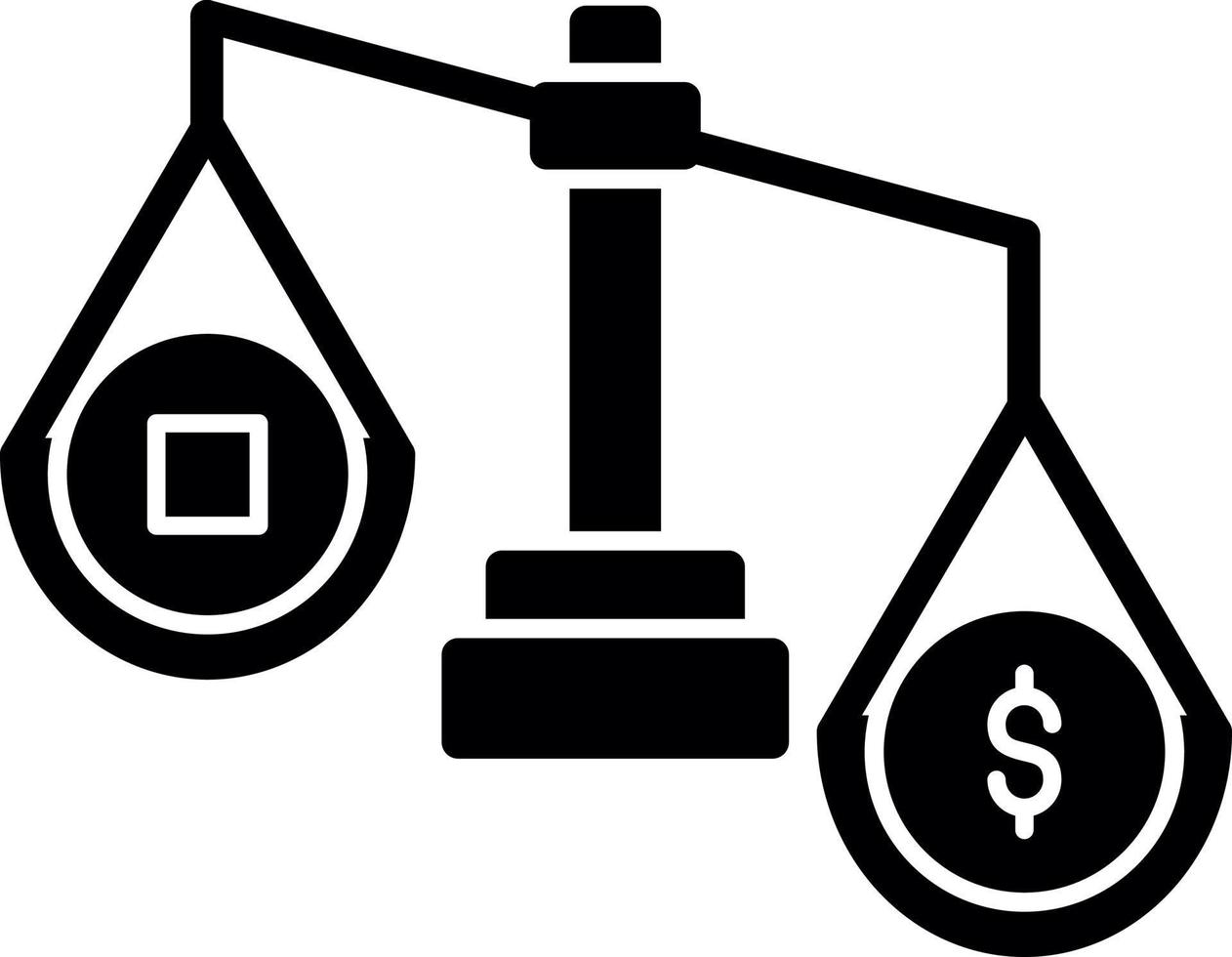 Money Scale Vector Icon Design