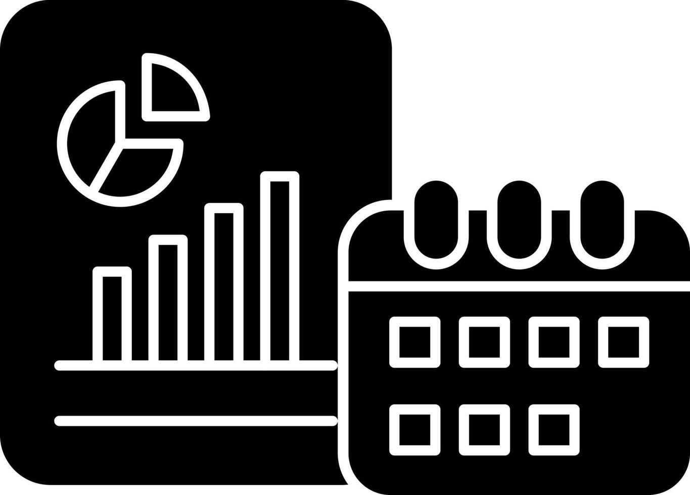 Yearly Report Vector Icon Design