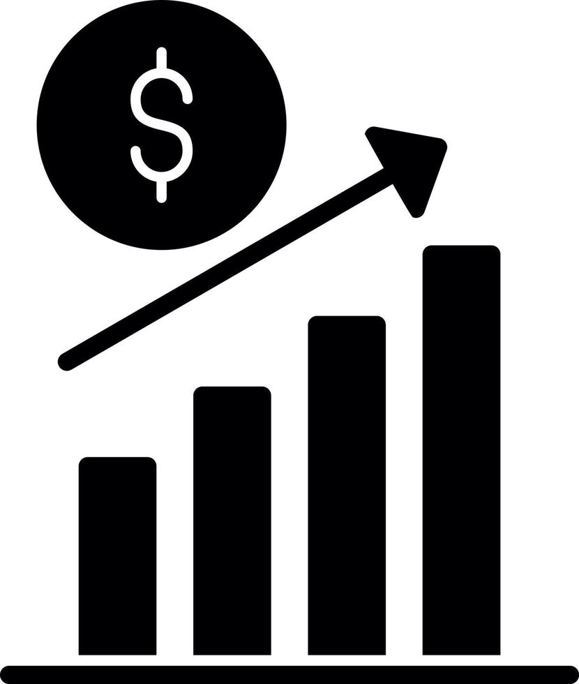 Revenue Increase Vector Icon Design