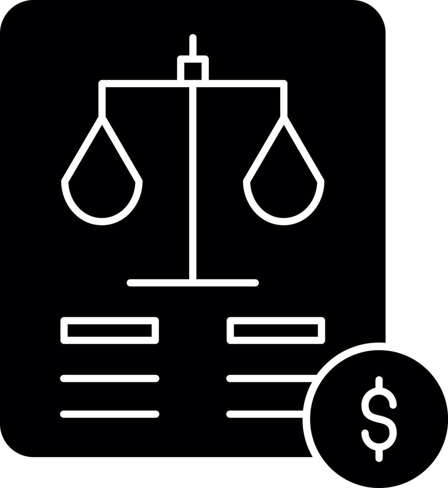 Balance Sheet Vector Icon Design
