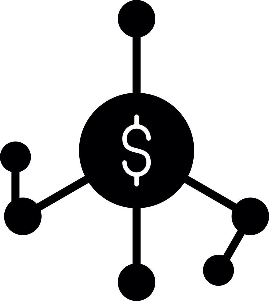 Money Network Vector Icon Design