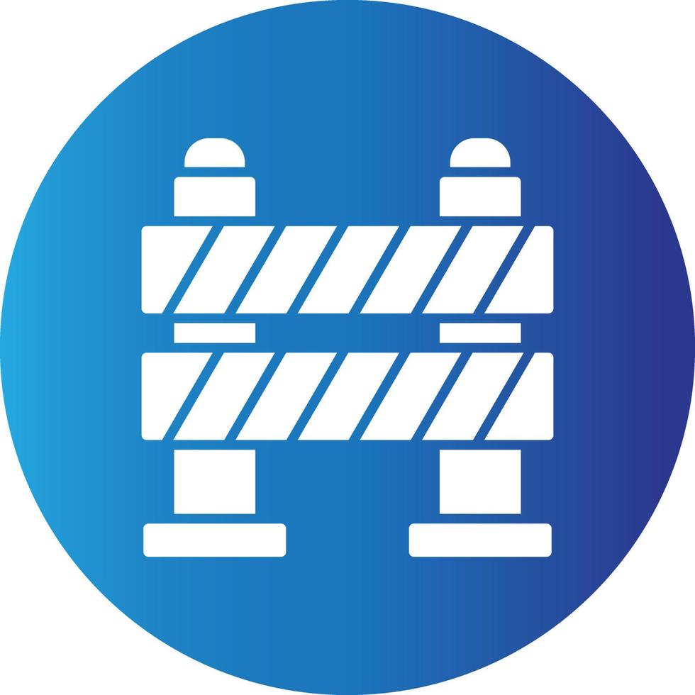 17 - Road Block Creative Icon vector